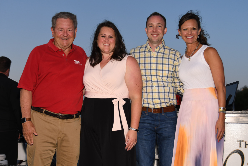 TSS Rockstar Award Winner Lindsay Verdun pictured with Steve Verdun, Jack Counts and Alison Counts